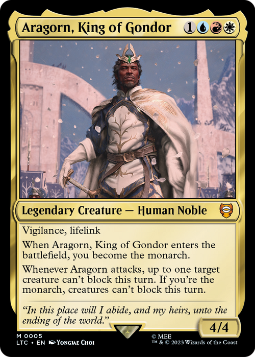 Aragorn, King of Gondor – Commander: The Lord of the Rings: Tales of Middle-earth 5