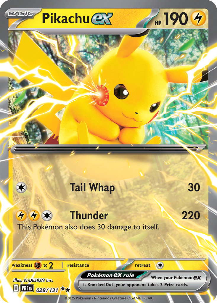 Pikachu ex – Prismatic Evolutions 028/131