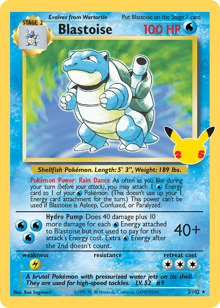 Blastoise – Celebrations: Classic Collection 2/102