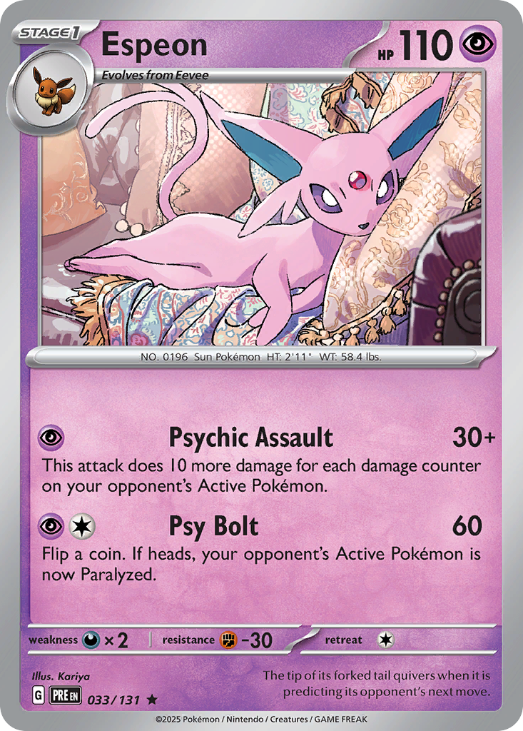 Espeon (Poke Ball Pattern) – Prismatic Evolutions 033/131