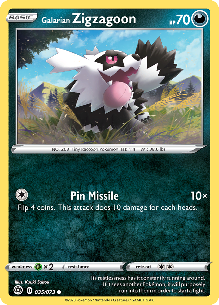 Galarian Zigzagoon – Champion's Path 35/73
