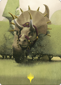 Regal Behemoth Art Card (Gold-Stamped) – Art Series: Commander Masters 43