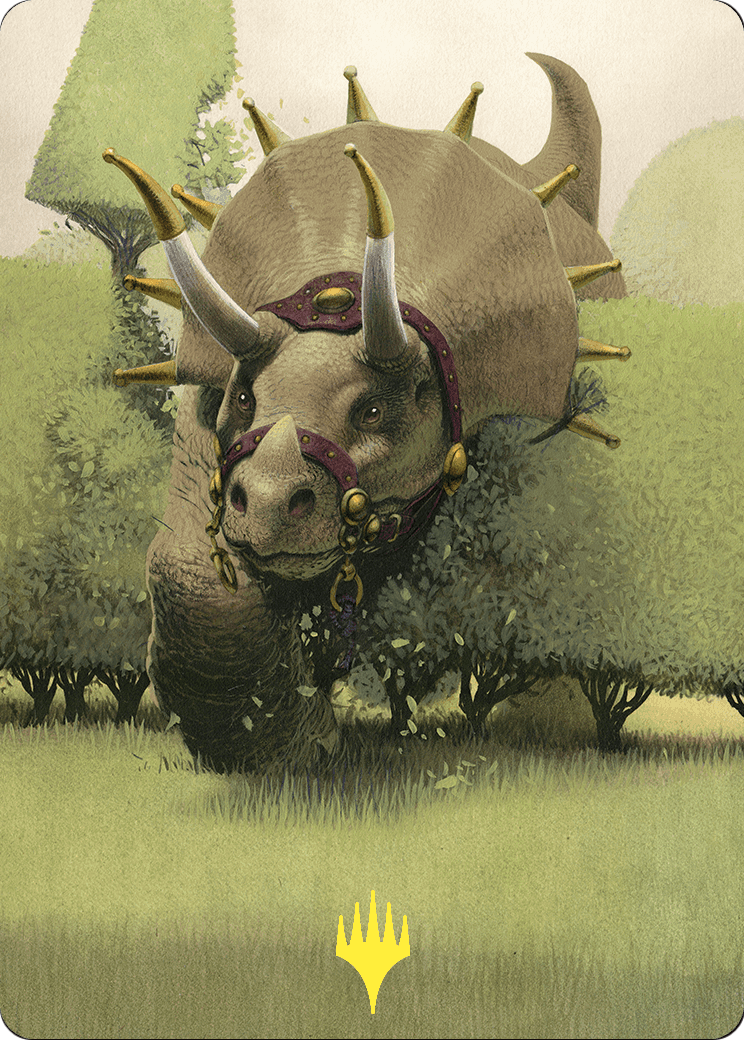 Regal Behemoth Art Card (Gold-Stamped) – Art Series: Commander Masters 43