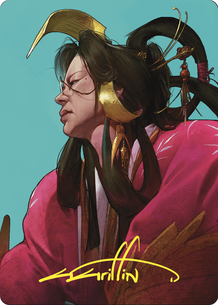 Azami, Lady of Scrolls Art Card (Gold-Stamped Signature) – Art Series: Commander Masters 52