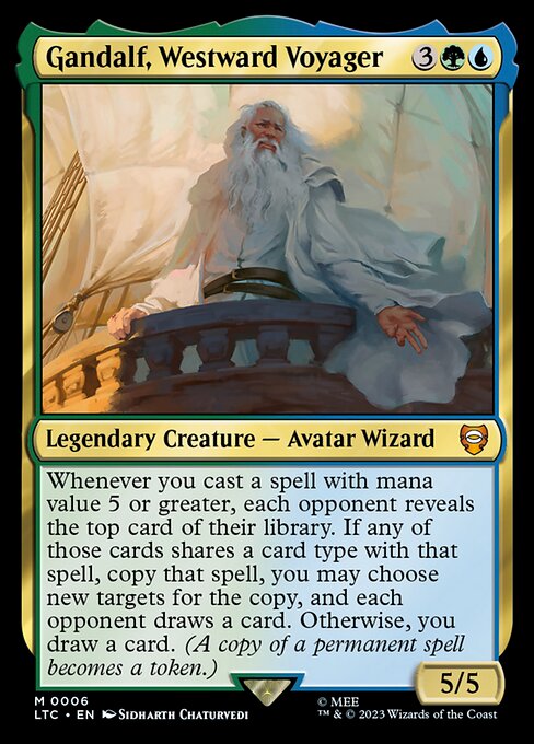 Gandalf, Westward Voyager – Commander: The Lord of the Rings: Tales of Middle-earth 6 (Foil)