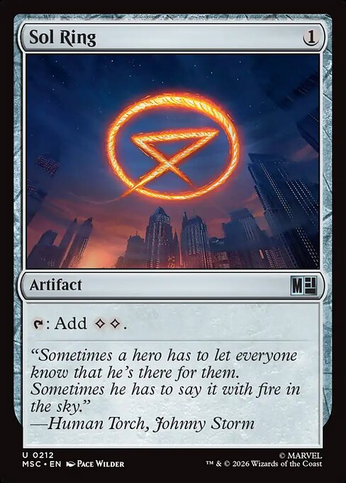 Sol Ring (0212) – Commander: Marvel Super Heroes 212