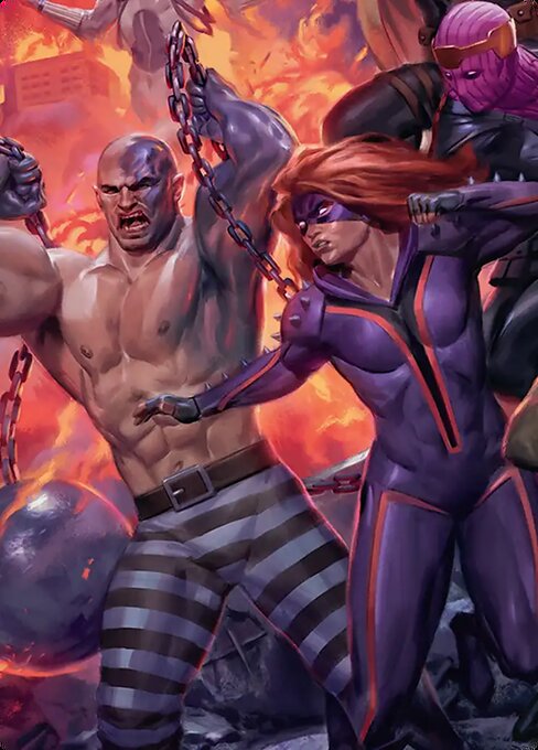 Absorbing Man and Titania Art Card – Art Series: Marvel Super Heroes 10