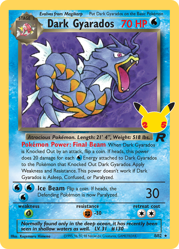 Dark Gyarados – Celebrations: Classic Collection 8/82