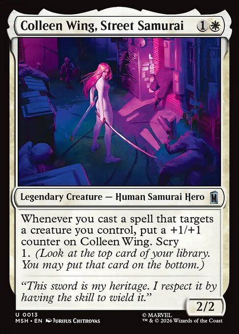 Colleen Wing, Street Samurai – Marvel Super Heroes 13