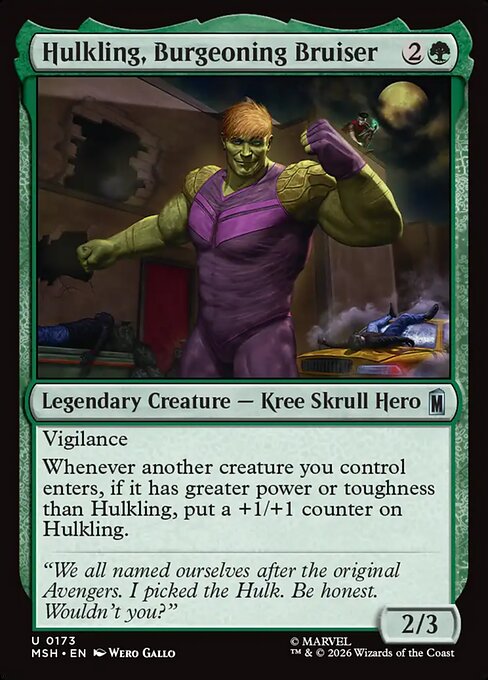 Hulkling, Burgeoning Bruiser – Marvel Super Heroes 173