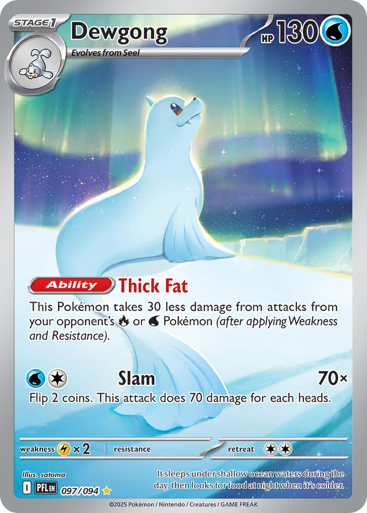 Dewgong – Phantasmal Flames 097/094