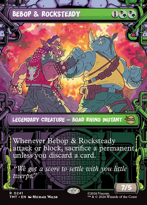 Bebop & Rocksteady (Showcase) – Teenage Mutant Ninja Turtles 241 (Foil)