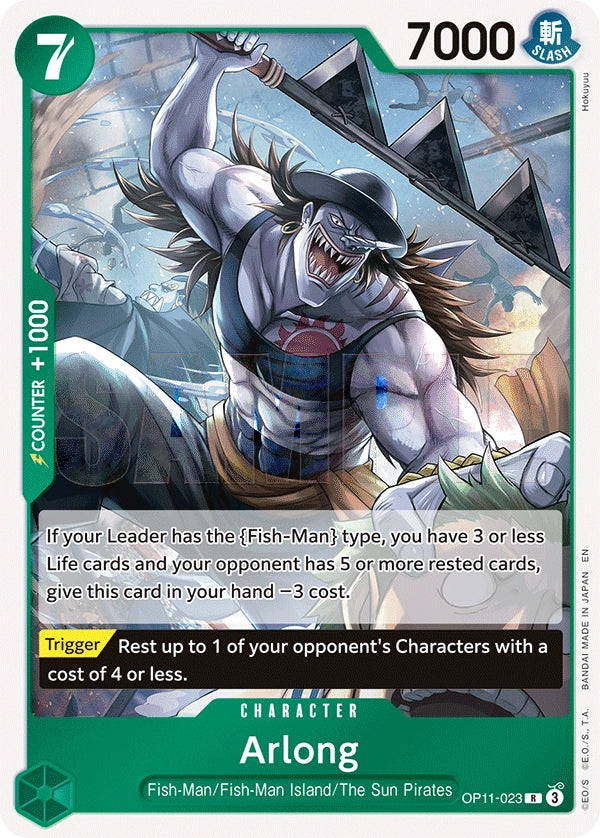 Arlong – A Fist of Divine Speed OP11-023 (Foil)