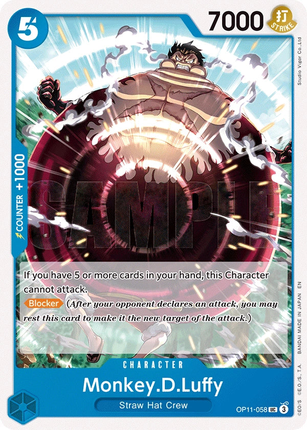 Monkey.D.Luffy (058) – A Fist of Divine Speed OP11-058