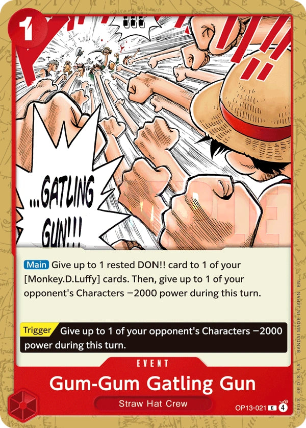 Gum-Gum Gatling Gun – Carrying On His Will OP13-021