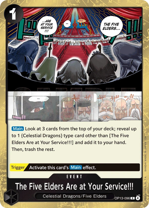 The Five Elders Are at Your Service!!! (JP) – Carrying on His Will OP13-096