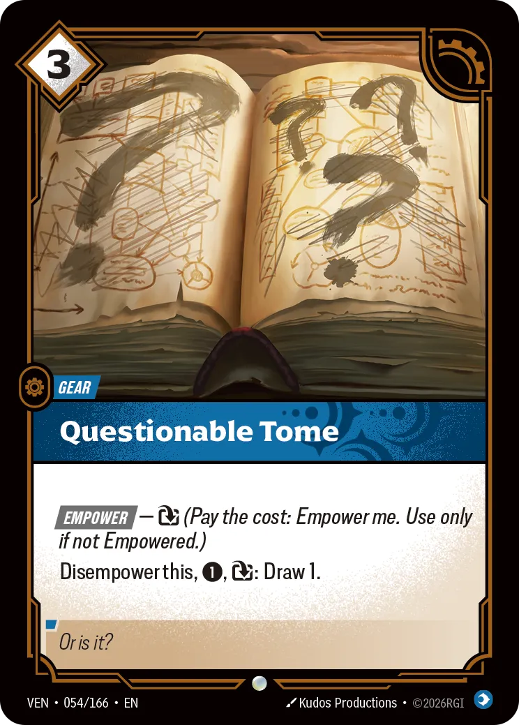 Questionable Tome – Vendetta 054/166