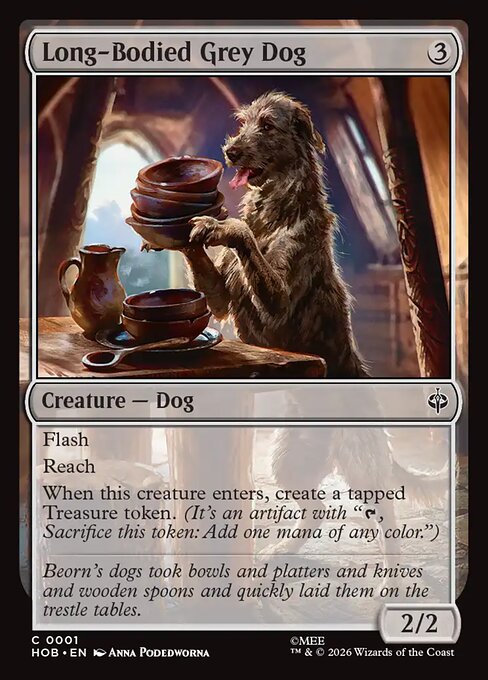 Long-Bodied Grey Dog – The Hobbit 1