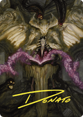 Demonic Tutor Art Card (Gold-Stamped Signature) – Art Series: Commander Masters 64
