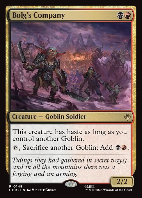 Bolg's Company – The Hobbit 149