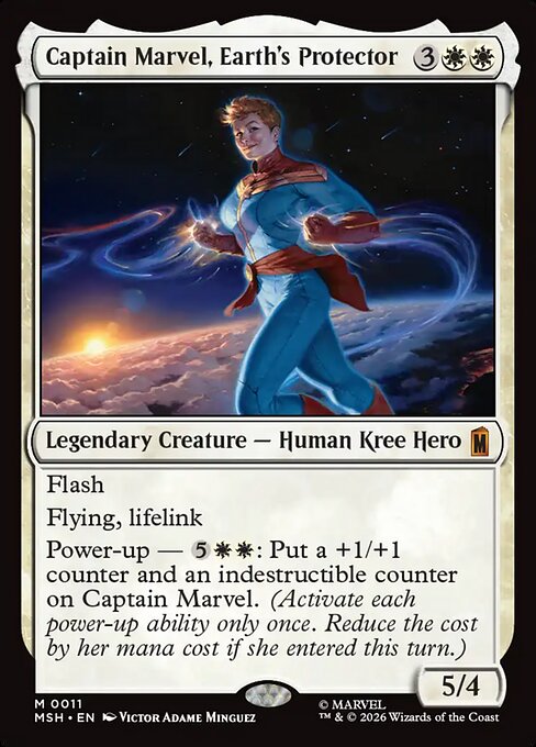 Captain Marvel, Earth's Protector – Marvel Super Heroes 11 (Foil)