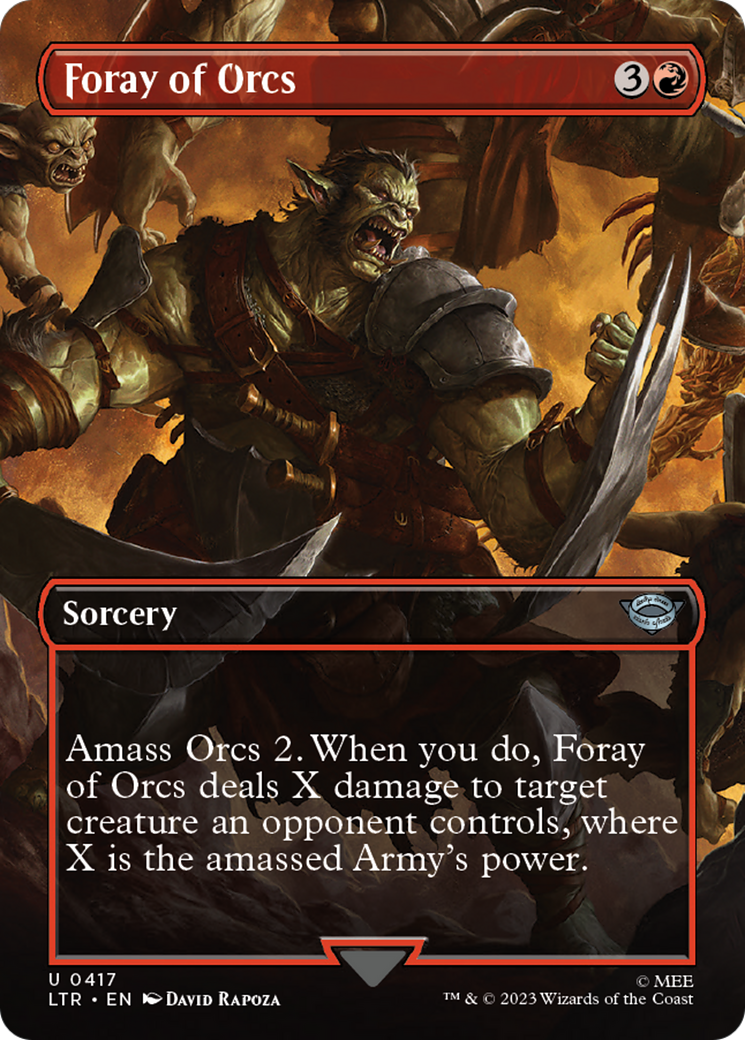 Foray of Orcs (Borderless) – Universes Beyond: The Lord of the Rings: Tales of Middle-earth 417