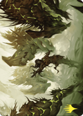 Ezuri's Predation Art Card (Gold-Stamped) – Art Series: Commander Masters 23