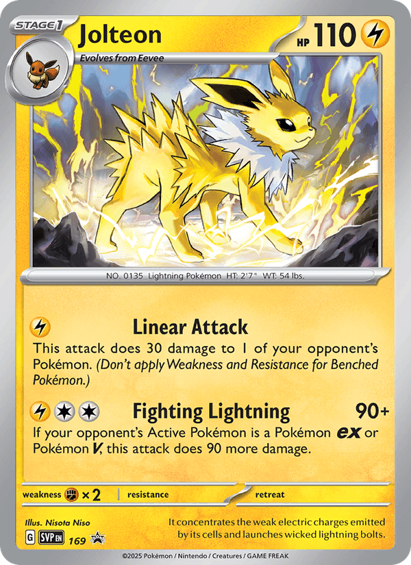 Jolteon - 169 (Cosmos Holo) – Scarlet & Violet Promo 169 (Holo)
